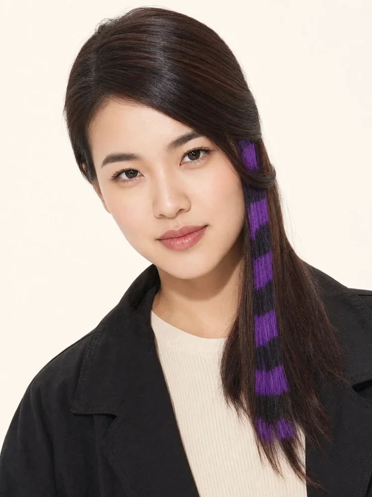 PutOnPieces Bright Stripes Clip In Extensions | Discontinued|假髮選款展示