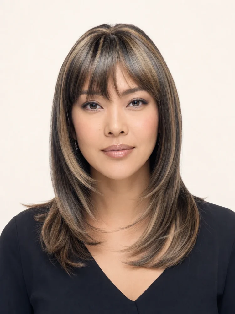 Vivica Fox H-201 | Human Hair Wig (Center Skin Part) | DISCONTINUED|假髮選款展示