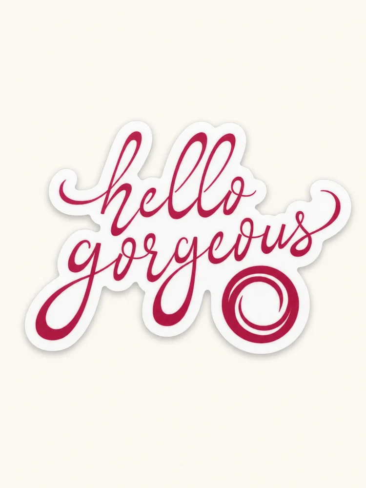 BeautiMark Hello Gorgeous Vinyl Sticker|假髮選款展示