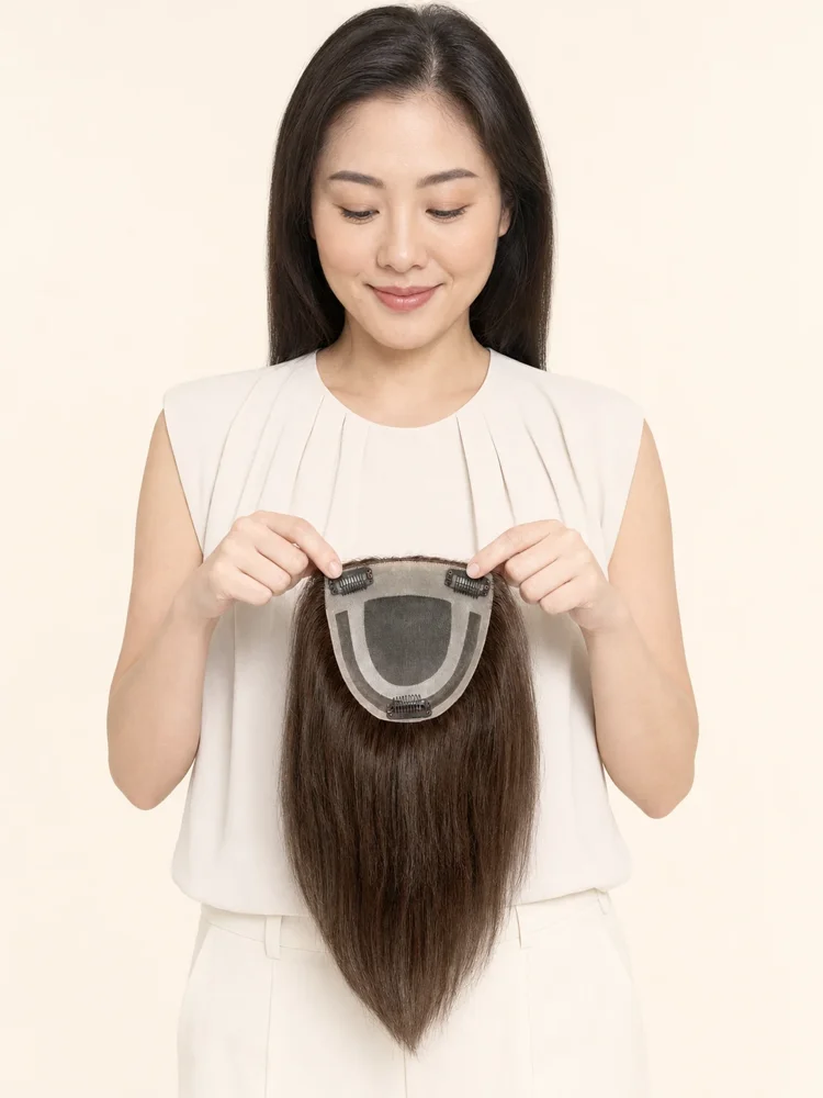 Louis Ferre Toppiece 3001 | Human Hair Topper (Mono Base) | UNAVAILABLE|假髮選款展示
