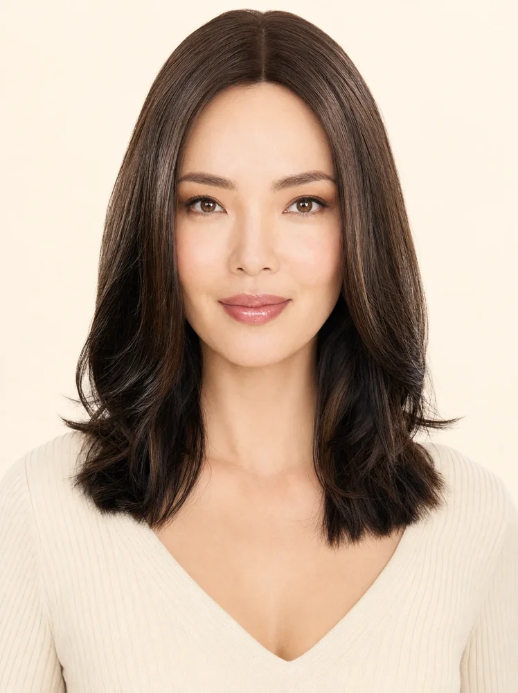 Jon Renau Top Trend Lace Straight 14" | Synthetic Lace Front Hair Topper (Mono Top)|假髮選款展示