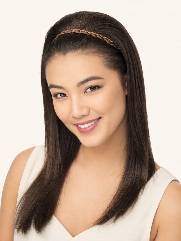 POP by hairdo Double Braid Headband | Synthetic Headband — product style image
