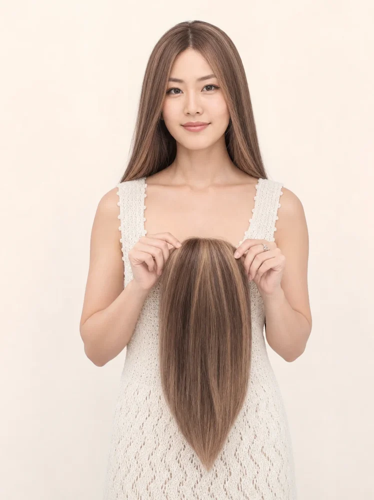 Louis Ferre Toppiece 4004 | Human Hair Topper (Mono Base) | UNAVAILABLE|假髮選款展示