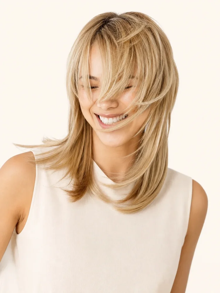 PutOnPieces 16" Human Hair Extensions (2 Piece) | Clip In — product style image