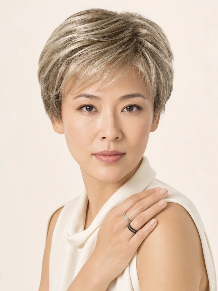 Ellen Wille Close | Synthetic Lace Front Hair Topper (Hand-Tied)|假髮選款展示