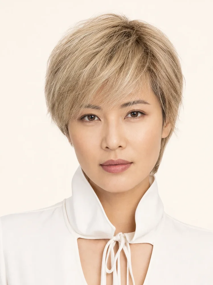 Ellen Wille Value | Human Hair Lace Front Hair Topper (Hand Tied) — product style image