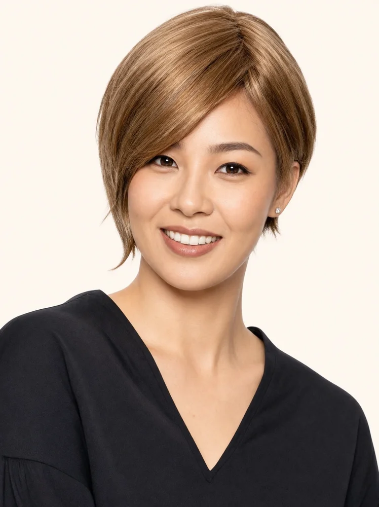 Wig Pro Natural Lace-Top C | Remy Human Hair Lace Front Top Piece|假髮選款展示