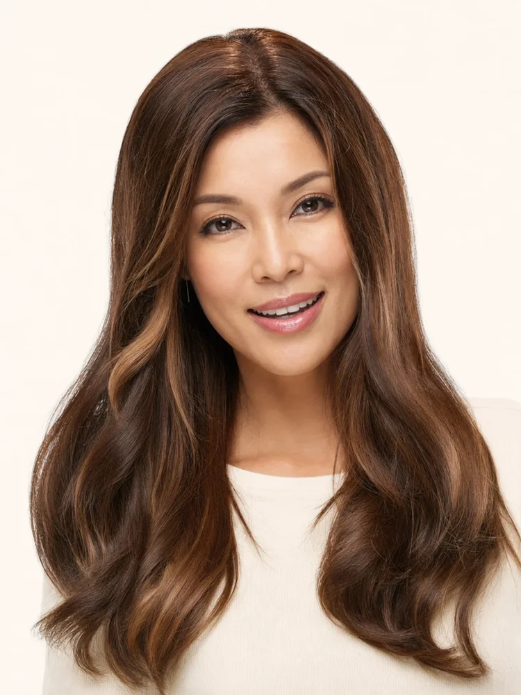 Jon Renau 18" Top Form | Remy Human Hair Topper (Full Mono)|假髮選款展示