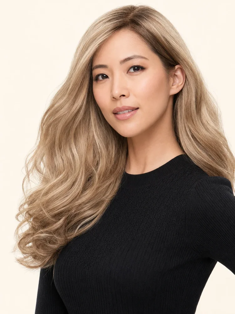Jon Renau Top Smart Wavy 18" | Synthetic Lace Front Hair Topper — product style image
