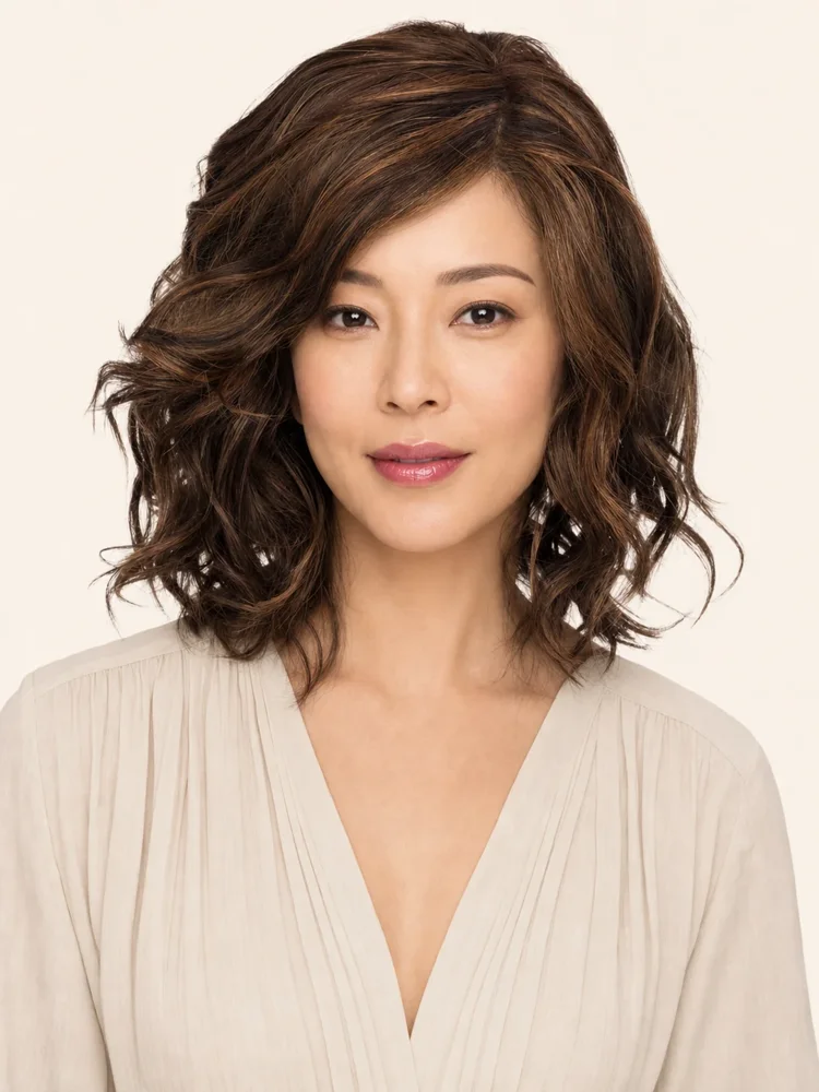 Estetica Brooklyn | Synthetic Lace Front Wig (Mono Top) — product style image