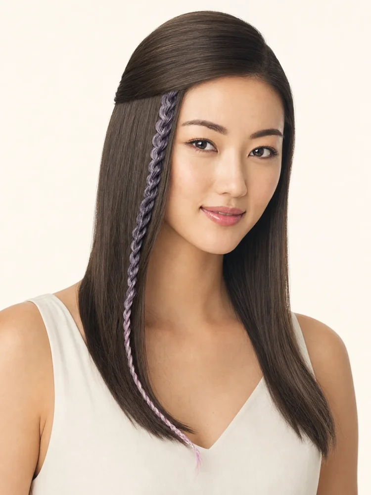 POP by hairdo Metallic Braid Synthetic Hair Extension (1 Piece) | Clip In Color | DISCONTINUED|假髮選款展示