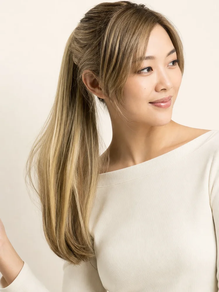 Estetica Pony Wrap 14" | HF Synthetic Hair Piece — product style image