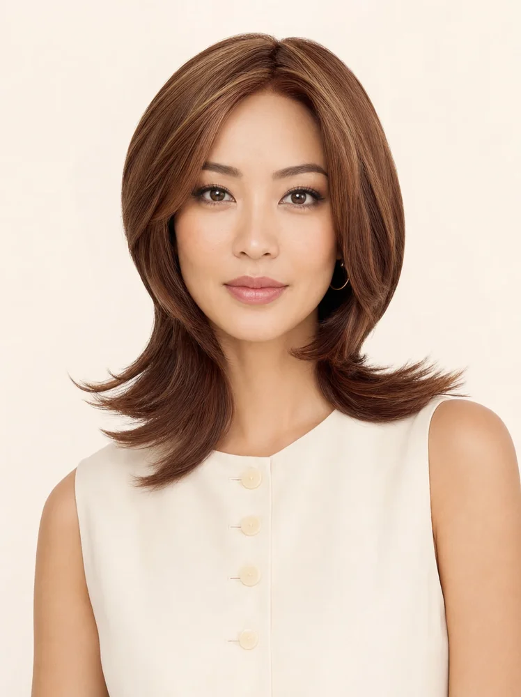 TressAllure Feathered Bob | HF Synthetic Lace Front Wig (Mono Top)|假髮選款展示