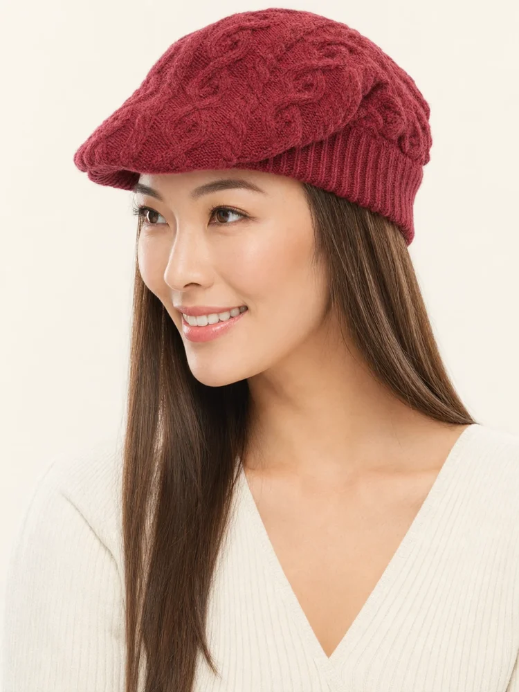Jon Renau Cable Knit Gatsby Hat — product style image