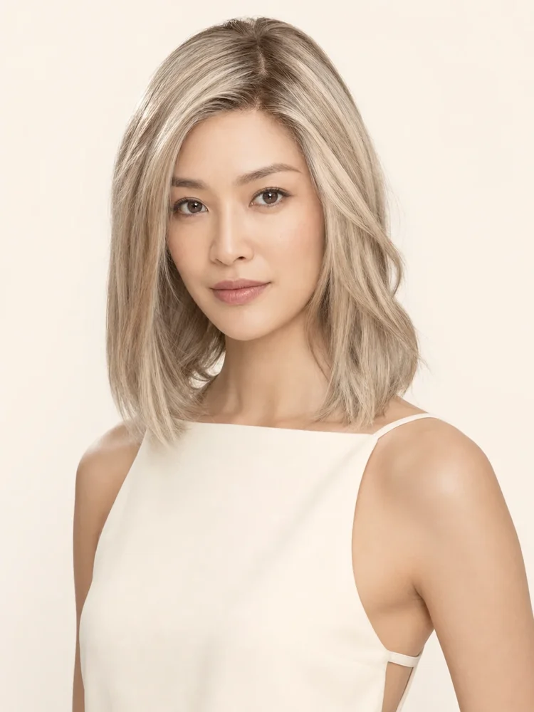 Ellen Wille Orbit | Remy Human Hair Lace Front Topper (Hand Tied) — product style image