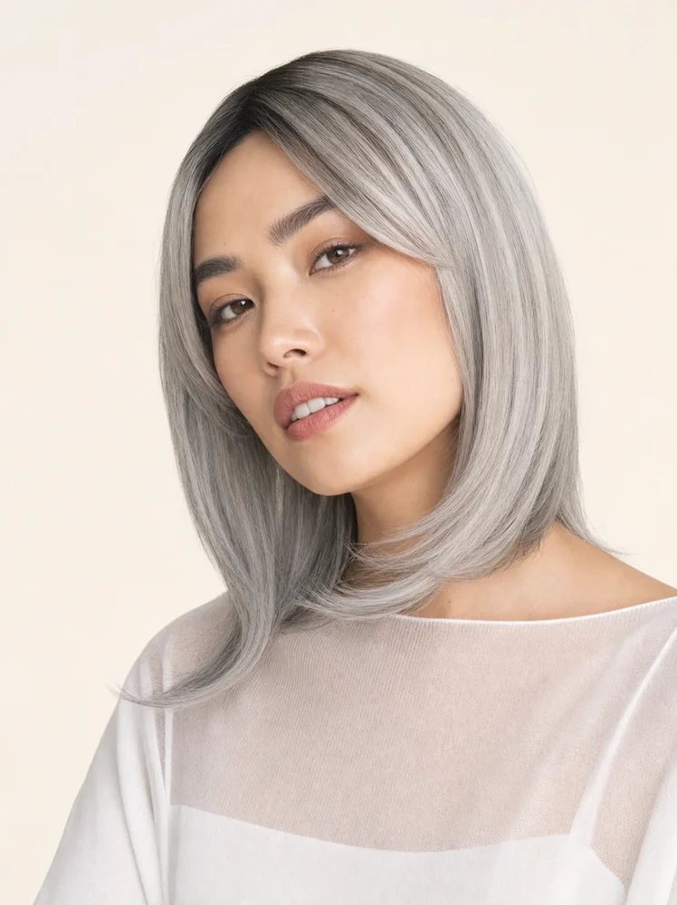 Rene of Paris High Heat Mid Straight Topper | Synthetic Topper (Lace Part) — product style image