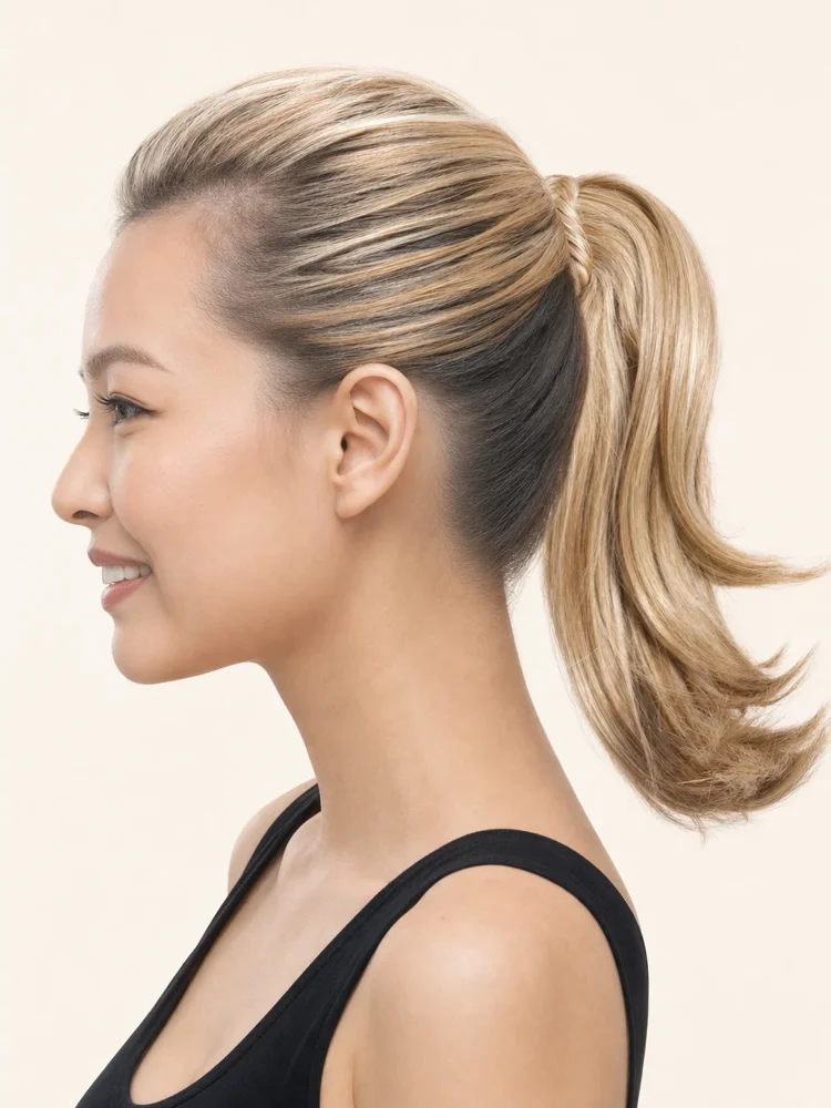 Hairdo 10 Inch Claw Clip Pony with Braid | HF Synthetic Ponytail (Clip In) — product style image