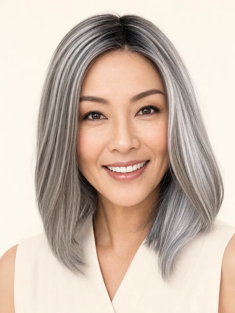 Estetica Fallon | Synthetic Lace Front Wig (Mono Top) — product style image