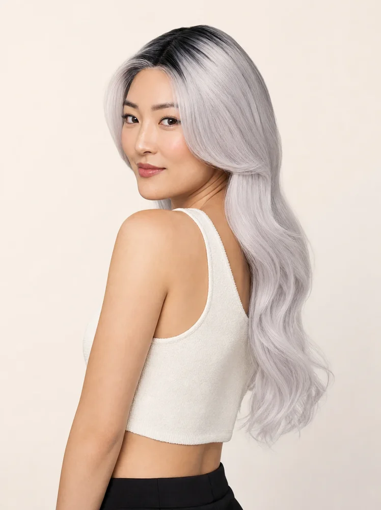 Raquel Welch Queue The Hue | Synthetic Lace Front Wig (Mono Top) — product style image