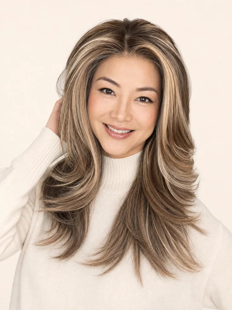 TressAllure Sizzle | Synthetic Lace Front Wig (Mono Top) — product style image