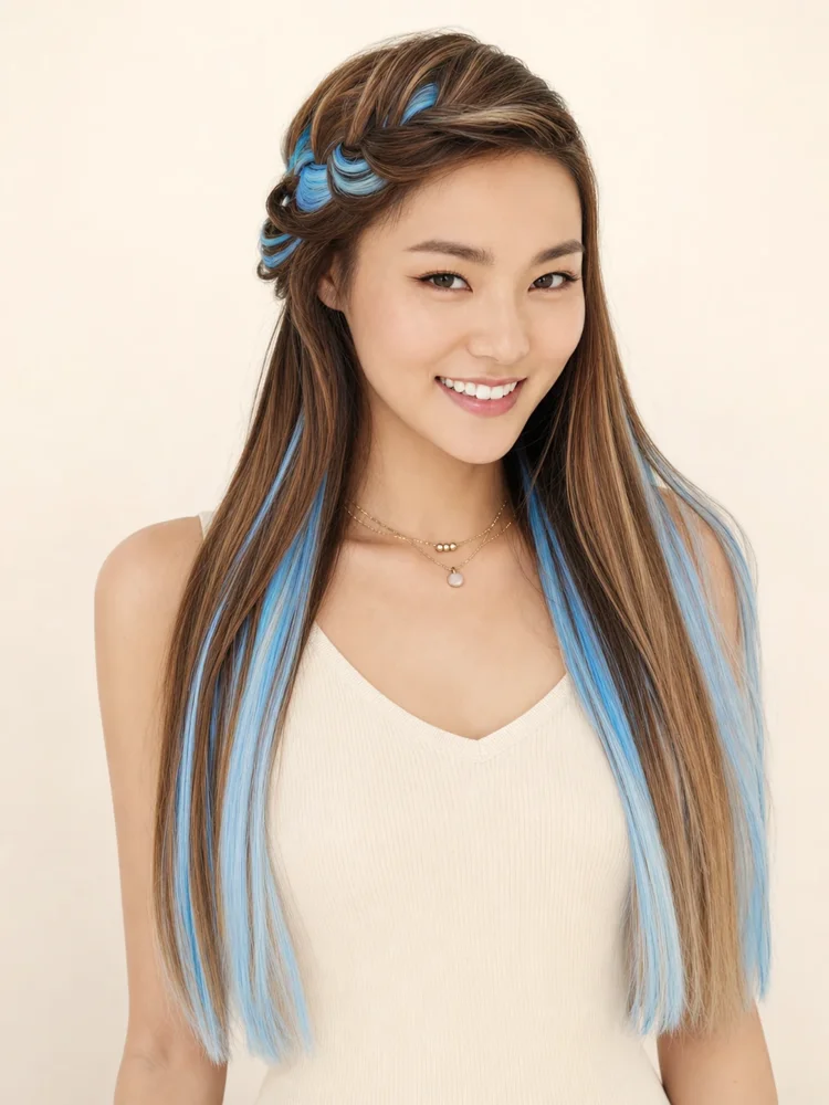 POP by hairdo Color Strip HF Synthetic Hair Extension (1 Piece) | Clip In Color | DISCONTINUED|假髮選款展示