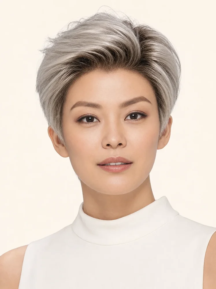 Estetica Petite Easton | Synthetic Lace Front Wig (Mono Top) — product style image
