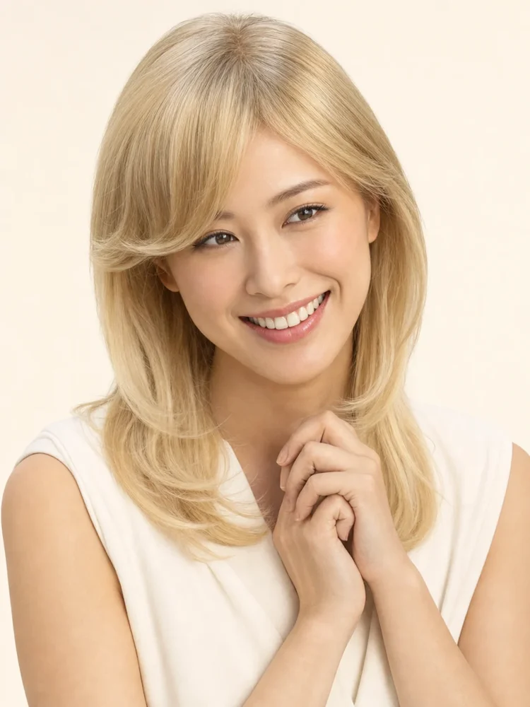 Amore Md Mono Top Piece | Synthetic Hair Topper (Full Mono)|假髮選款展示