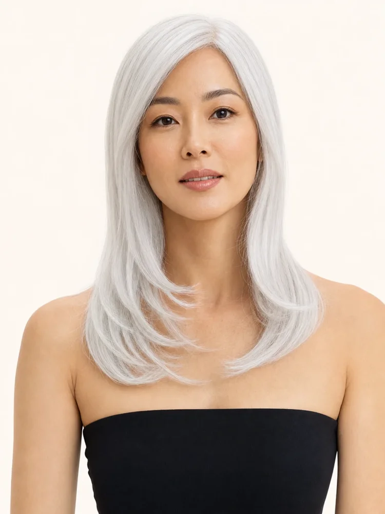 Amore Long TP Mono LG | Synthetic Hair Topper (Mono Top)｜假髮選款展示