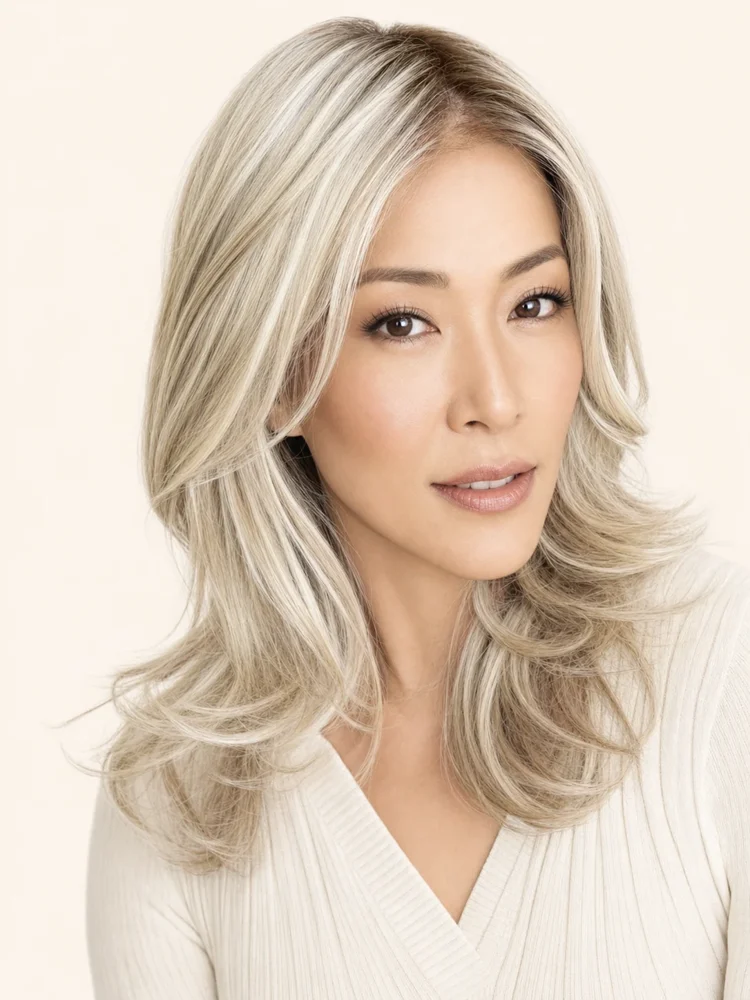 Jon Renau Celeste | Synthetic Lace Front Wig (Mono Top) — product style image
