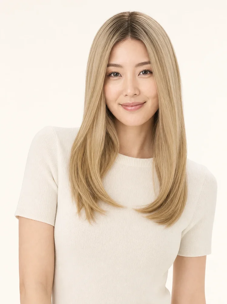Envy Barely There Straight 16" | Synthetic Hair Topper (Hand Tied)|假髮選款展示
