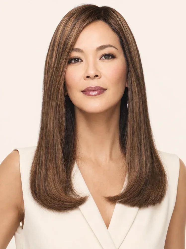 Raquel Welch Indulgence | Remy Human Hair Topper (Hand-Tied Mono Top) — product style image