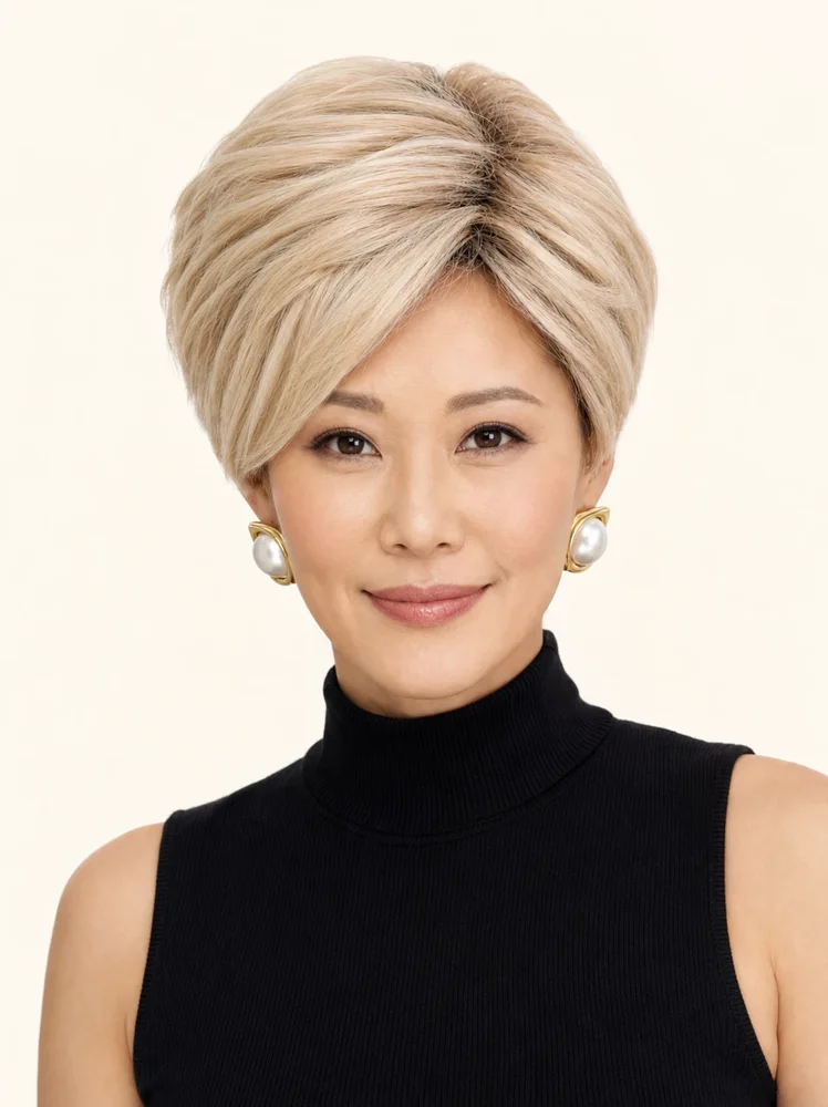 TressAllure Chopped Pixie | Synthetic Lace Front Wig (Mono Top)|假髮選款展示