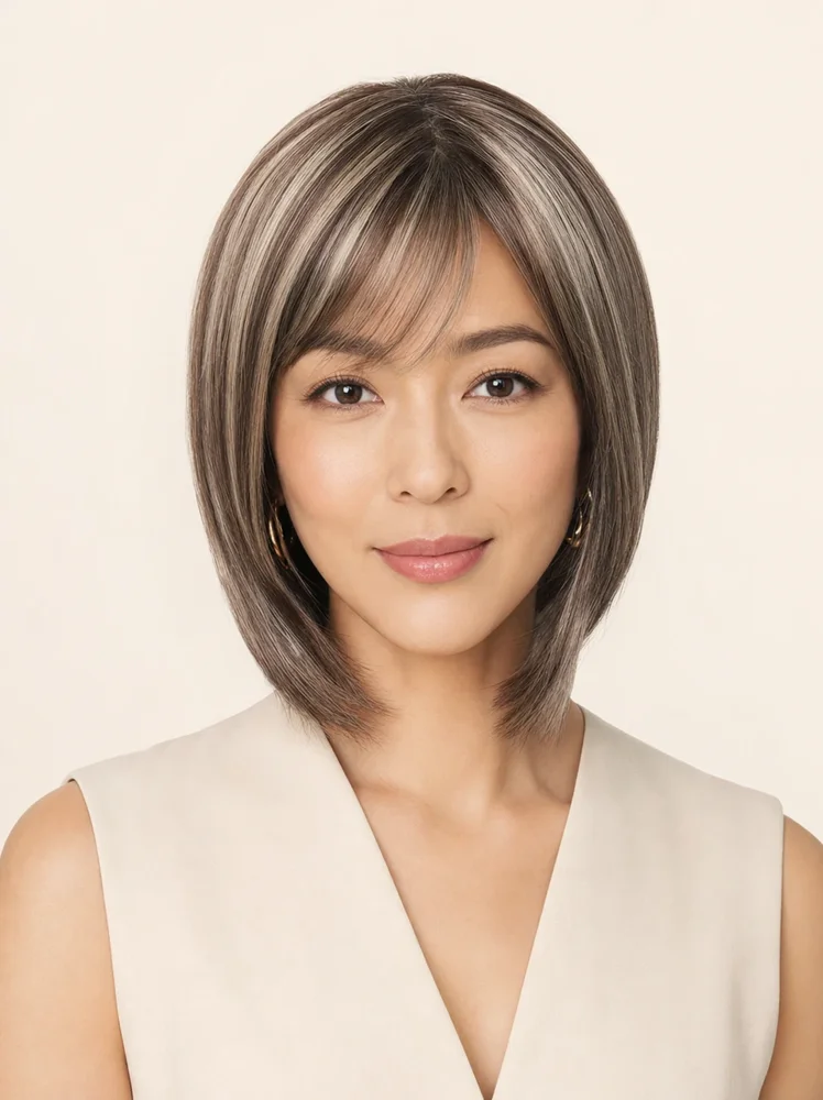 Noriko Ami | Synthetic Lace Front Wig (Mono Part) — product style image