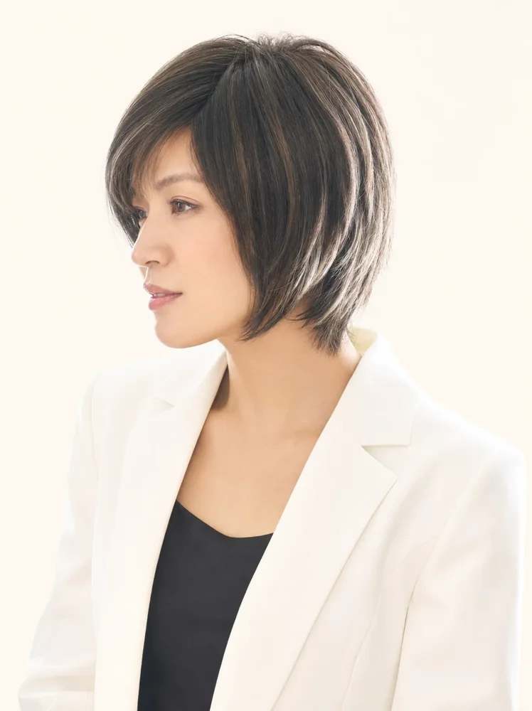 Noriko Reese PM | Synthetic Wig (Mono Part) — product style image