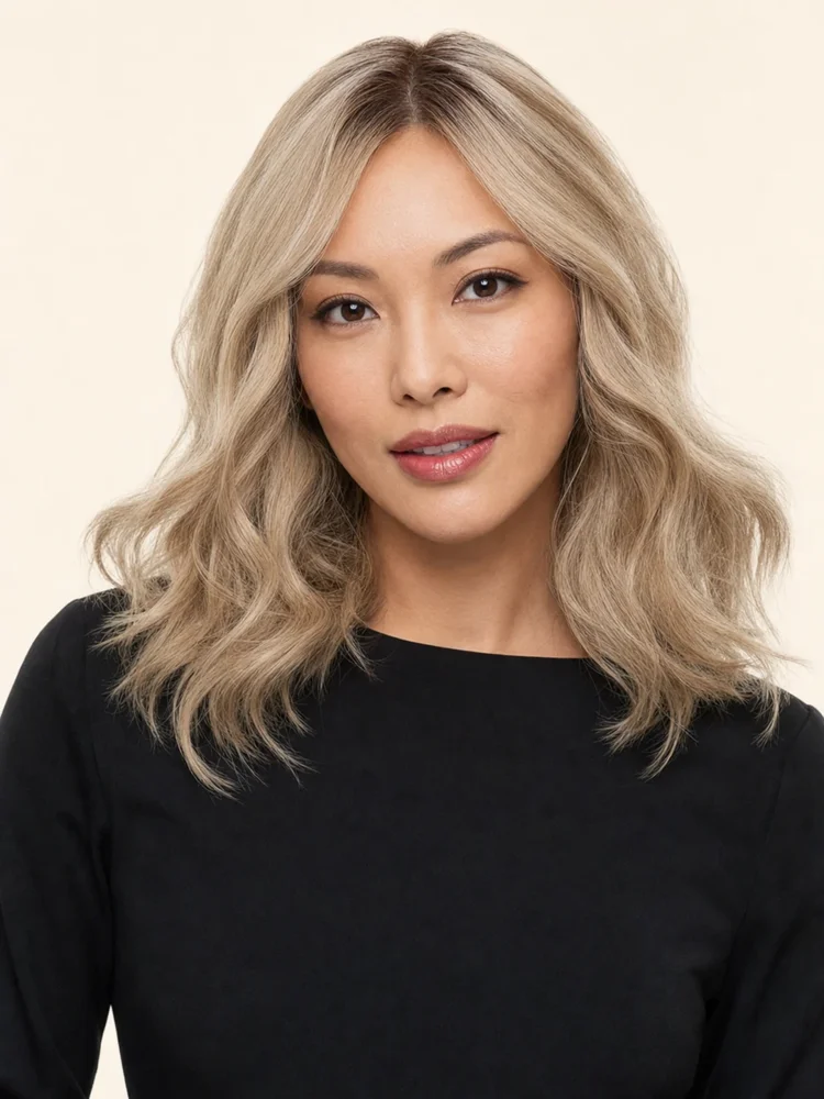 Jon Renau Gwyneth Exclusive Colors | Remy Human Hair Lace Front Wig (Hand-Tied) — product style image