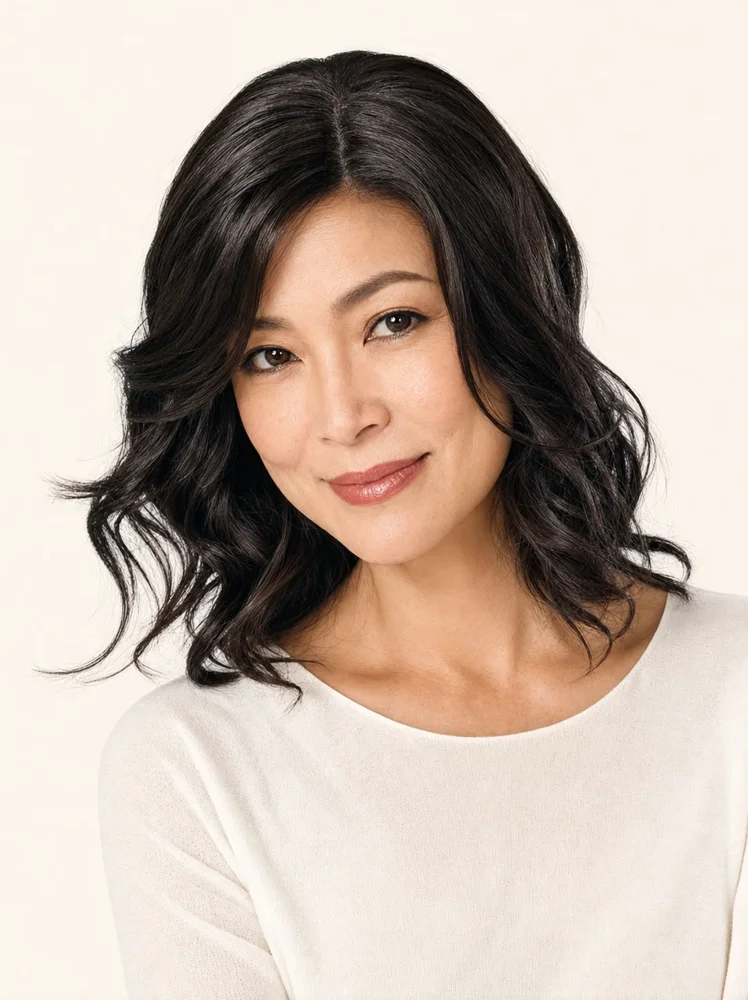 Jon Renau Top Coverage Wavy 12" | Lace Front Synthetic Hair Topper (Mono Top) — product style image