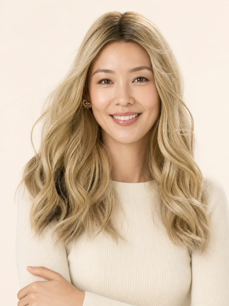 Envy Barely There Wavy 16" | Synthetic Hair Hair Topper (Hand Tied) — product style image