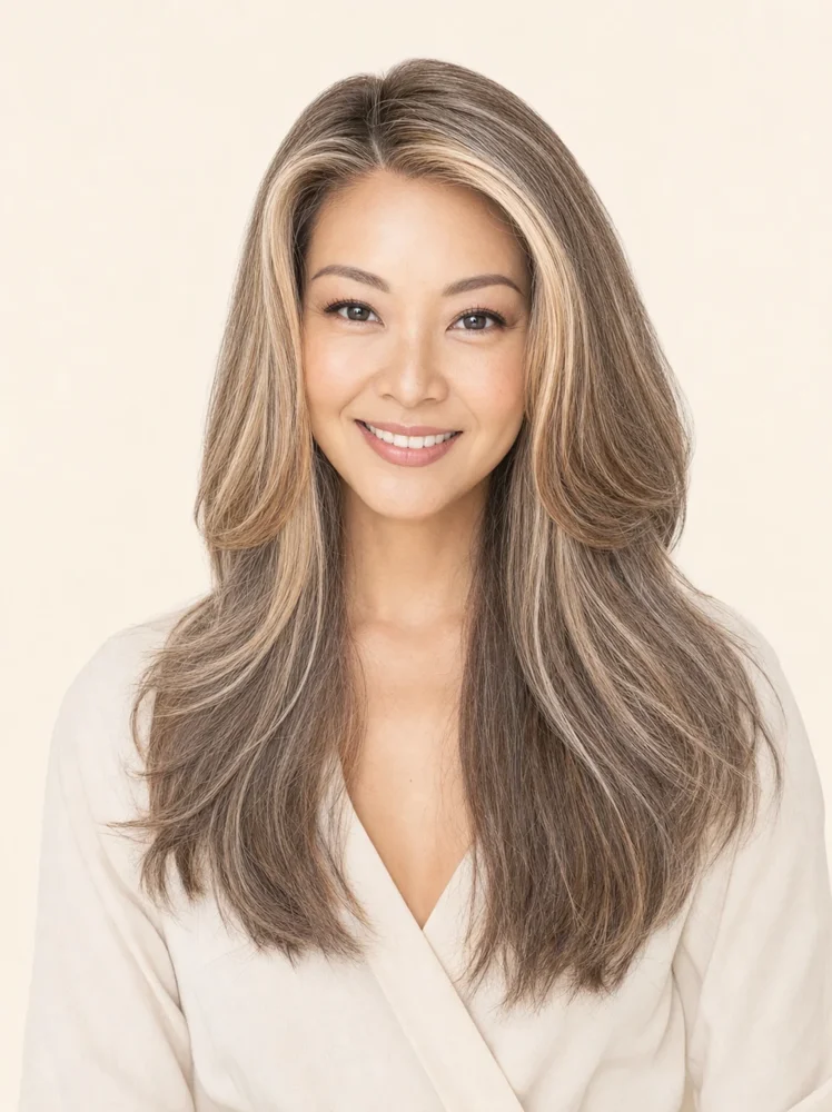 TressAllure Glam | Synthetic Lace Front Wig (Mono Top) — product style image