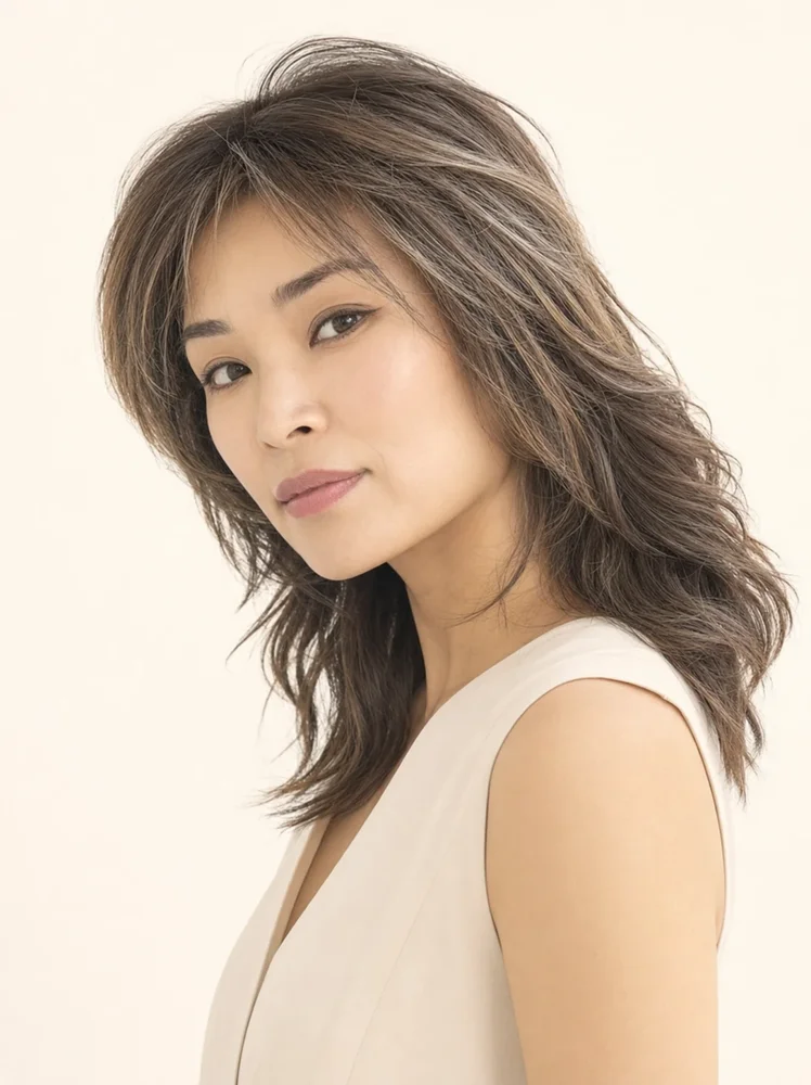 Rene of Paris Md Top Piece | Synthetic Hair Topper (Basic Base) — product style image