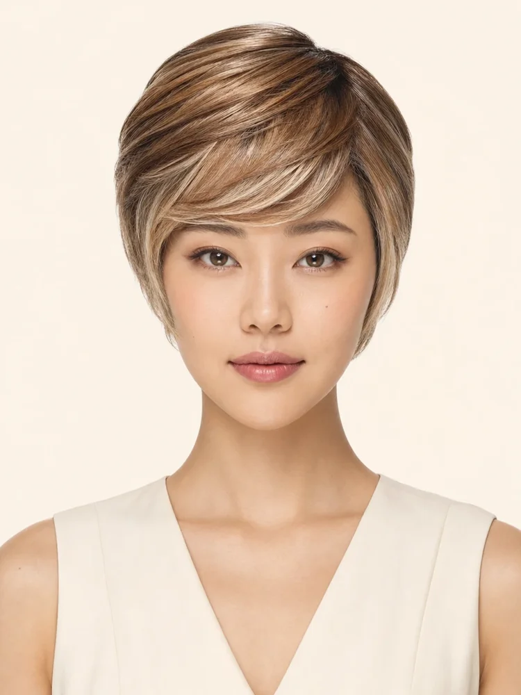TressAllure Pixie Lite | Synthetic Lace Front Wig (Mono Top) — product style image