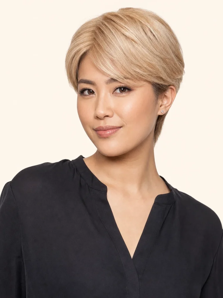 Wig Pro Natural Lace-Top A | Remy Human Hair Lace Front Top Piece — product style image